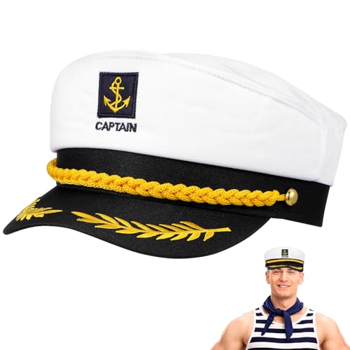 INOOMP Erwachsene Yacht Boot Schiff Matrose Kostüm Hut Marine Marine Admiral von INOOMP