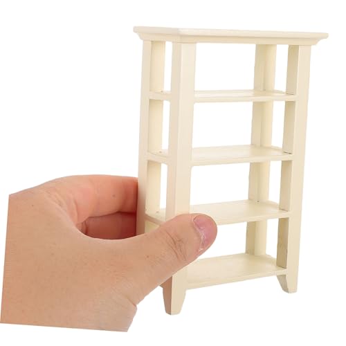 INOOMP Miniatur Möbel Modell Lagiges Holz Regal für Puppenhaus Stabiles Display Regal mit Feiner Verarbeitung Vielseitig für Miniatur Bücher Dekoration und Aufbewahrung INOOMP Miniatur Möbel Modell Lagiges Holz Regal für Puppenhaus Stabiles Display Regal mit Feiner Verarbeitung Vielseitig für Miniatur Bücher Dekoration und Aufbewahrung von INOOMP