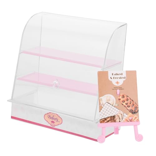 INOOMP Miniatur-kuchenschrank- Puppenhaus-miniaturartikel Puppenhaus-Kuchen-Display Miniaturen Stand Miniaturmöbel Puppenhausmöbel Miniaturschrank Mini-ladenschrank Abs Rosa INOOMP Miniatur-kuchenschrank- Puppenhaus-miniaturartikel Puppenhaus-Kuchen-Display Miniaturen Stand Miniaturmöbel Puppenhausmöbel Miniaturschrank Mini-ladenschrank Abs Rosa von INOOMP