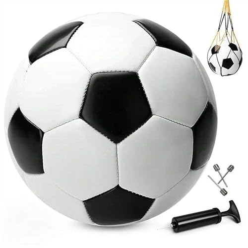 INPODAK Größe 2 Klassische Schwarz-Weiße Fußbälle Mini-Fußball für Kinder im Alter von 1-6 Jahren, Fußballgeschenke für Jungen und Mädchen, Kleine Bälle für Garten, Außenbereich INPODAK Größe 2 Klassische Schwarz-Weiße Fußbälle Mini-Fußball für Kinder im Alter von 1-6 Jahren, Fußballgeschenke für Jungen und Mädchen, Kleine Bälle für Garten, Außenbereich von INPODAK