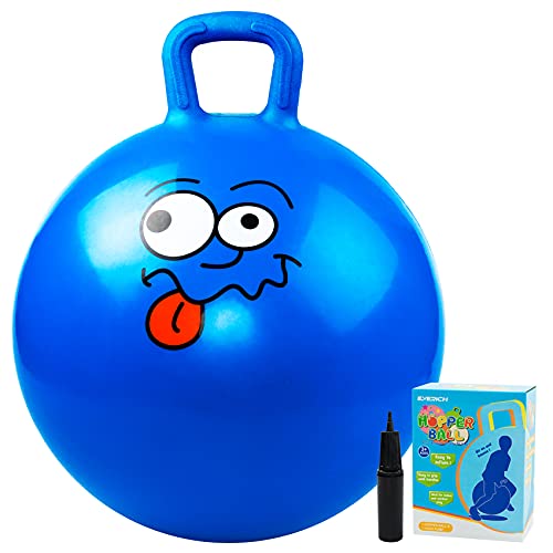 INPODAK Hüpfball für Kinder, Hüpfbäll ab 3 4 5 6 Jahre, 18 Zoll Hopper Ball, Sprungball für Jungen Mädchen, Kleinkinder Springbälle von INPODAK