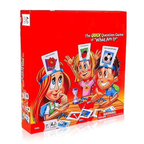 Wer Ist Es Spiel,Wer Ist Es Spiel Kartenspiele Brettspiel Für Kinder,Ratespiel für Kinder für die Ganze Familie, Spieleklassiker Kinderspiel für 2-6 Spieler ab 6 Jahren von INQUIRLLY