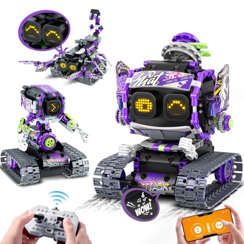 INSOON 3 in 1 Roboter Bauspielzeug mit wechselnden Augen, Ferngesteuertes Baukastensystem, RC Tech Roboter Skorpion Spielzeug Geschenk für Kinder Jungen Mädchen Alter 6 7 8 9 10 11 12+ Jahre alt von INSOON