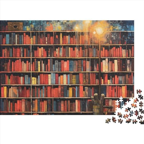 1000 Stück Bookshelves Puzzles Für Erwachsene Impossible Puzzle 1000 Teiliges Puzzle Lernspiel Spielzeug Geschenk 1000pcs (75x50cm) von INTCHE