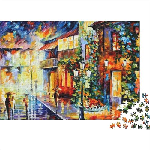 1000 Stück Landscape Drawing (3333) Puzzles Für Erwachsene Impossible Puzzle 1000 Teiliges Puzzle Lernspiel Spielzeug Geschenk 1000pcs (75x50cm) von INTCHE