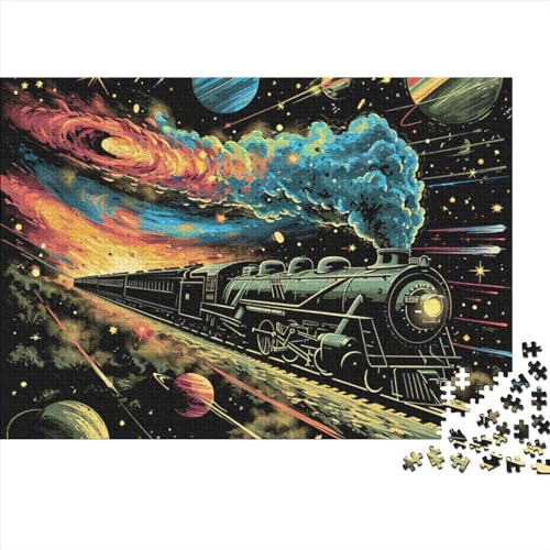 Dream Train (34) Puzzle 1000 Teile Erwachsene Puzzle DIY Jigsaw Puzzle Holzpuzzle Für Die Ganze Familie Intellektuelles Herausforderungsspiel 300pcs (40x28cm) von INTCHE