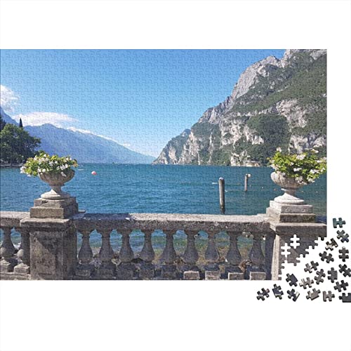 Lake Garda Puzzle 1000 Teile Erwachsene Puzzle DIY Jigsaw Puzzle Holzpuzzle Für Die Ganze Familie Intellektuelles Herausforderungsspiel 300pcs (40x28cm) von INTCHE