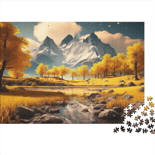 Lakes Puzzle 1000 Teile Erwachsenenpuzzle Puzzle Holzpuzzle Geschicklichkeitsspiel Für Die Ganze Familie Intellektuelles 1000pcs (75x50cm) von INTCHE