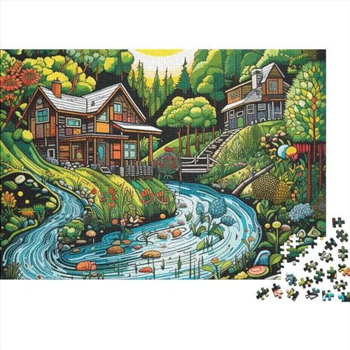 Paradise Puzzle 1000 Teile ErwachsenePuzzle Impossible Puzzle DIY Puzzle Geschicklichkeitsspiel Für Die Ganze Familie 300pcs (40x28cm) von INTCHE