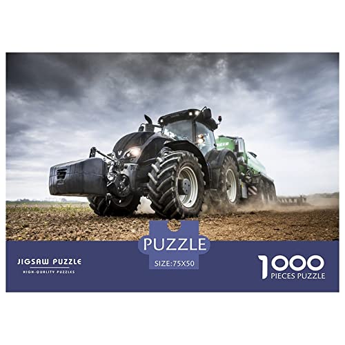 Tractors Puzzle 1000 Impossible Teile Puzzle Für Erwachsene Puzzle DIY Holzpuzzle Geschicklichkeitsspiel Für Die Ganze Familie 1000pcs (75x50cm) von INTCHE