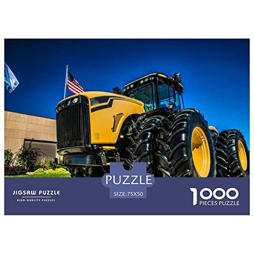 Tractors Puzzle 1000 Impossible Teile Puzzle Für Erwachsene Puzzle DIY Holzpuzzle Geschicklichkeitsspiel Für Die Ganze Familie 1000pcs (75x50cm) von INTCHE