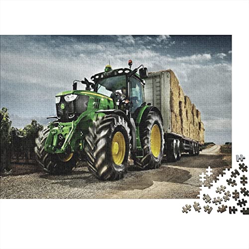 Tractors Puzzle 1000 Impossible Teile Puzzle Für Erwachsene Puzzle DIY Holzpuzzle Geschicklichkeitsspiel Für Die Ganze Familie 300pcs (40x28cm) von INTCHE