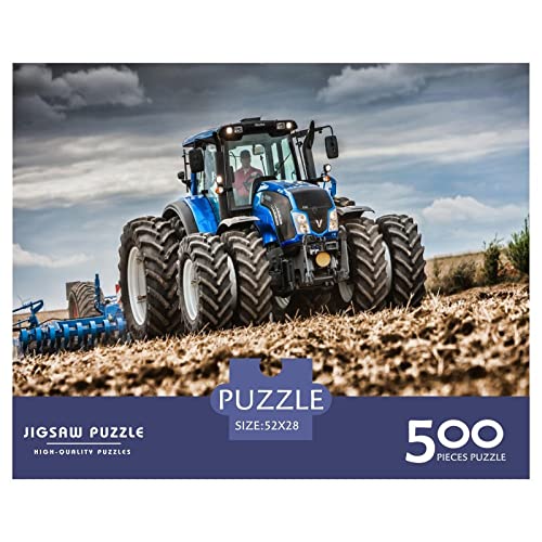 Tractors Puzzle 1000 Teile Erwachsene Puzzle DIY Jigsaw Puzzle Holzpuzzle Für Die Ganze Familie Intellektuelles Herausforderungsspiel 500pcs (52x38cm) von INTCHE