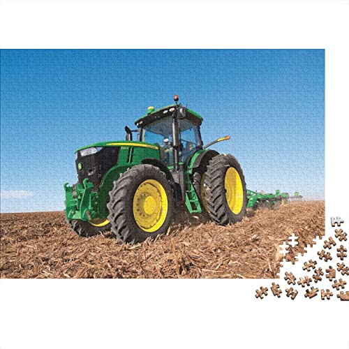 Tractors Puzzle 1000 Teile Erwachsene Puzzle DIY Jigsaw Puzzle Holzpuzzle Für Die Ganze Familie Intellektuelles Herausforderungsspiel 500pcs (52x38cm) von INTCHE