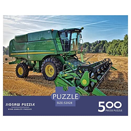 Tractors Puzzle 1000 Teile Erwachsene Puzzle DIY Jigsaw Puzzle Holzpuzzle Für Die Ganze Familie Intellektuelles Herausforderungsspiel 500pcs (52x38cm) von INTCHE