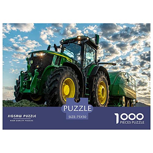 Tractors Puzzle 1000 Teile ErwachsenePuzzle Impossible Puzzle DIY Puzzle Geschicklichkeitsspiel Für Die Ganze Familie 1000pcs (75x50cm) von INTCHE