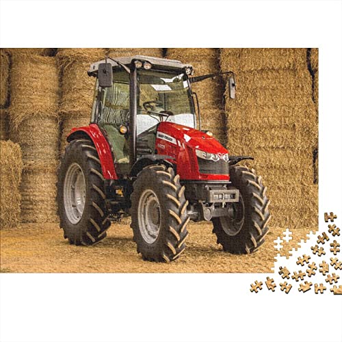 Tractors Puzzle 1000 Teile ErwachsenePuzzle Impossible Puzzle DIY Puzzle Geschicklichkeitsspiel Für Die Ganze Familie 300pcs (40x28cm) von INTCHE