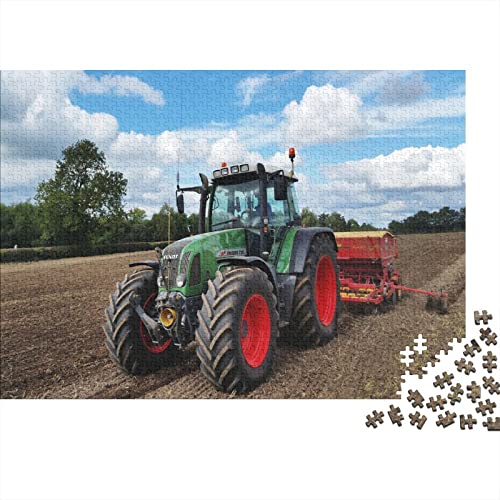 Tractors Puzzle 1000 Teile ErwachsenePuzzle Impossible Puzzle DIY Puzzle Geschicklichkeitsspiel Für Die Ganze Familie 300pcs (40x28cm) von INTCHE