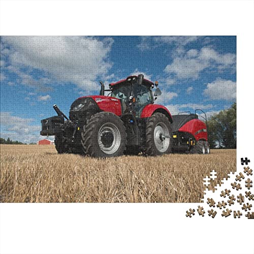 Tractors Puzzle 1000 Teile ErwachsenePuzzle Impossible Puzzle DIY Puzzle Geschicklichkeitsspiel Für Die Ganze Familie 300pcs (40x28cm) von INTCHE