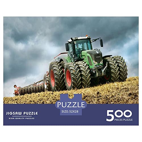 Tractors Puzzle 1000 Teile Erwachsenenpuzzle Puzzle Holzpuzzle Geschicklichkeitsspiel Für Die Ganze Familie Intellektuelles 500pcs (52x38cm) von INTCHE