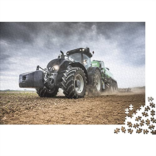 Tractors Puzzle 1000 Teile Erwachsenenpuzzle Puzzle Holzpuzzle Geschicklichkeitsspiel Für Die Ganze Familie Intellektuelles 500pcs (52x38cm) von INTCHE