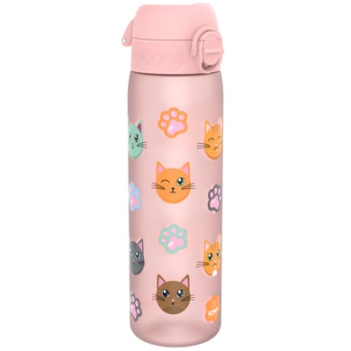 ion8 Trinkflasche auslaufsicher 500 ml Katzen / rose von ION8