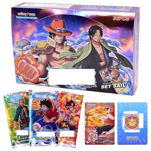 IOSCDH 180pcs Anime TCG CCG Boster Card Games Karte Anime Games Pack Trading Card Naomi Trading Card Game Paramount War Luffy Solon Manga and Anime - H von IOSCDH