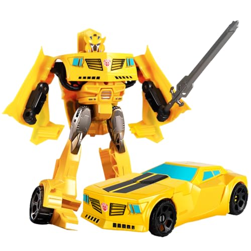 IOSCDH Bumble-bee 2 In 1 Deformierter Autoroboter Transformation Action Figure Manuelles Verformungsmodell Commander Manuelle Verformung Car Modell Wandelbares Actionfigur-Spielzeug von IOSCDH