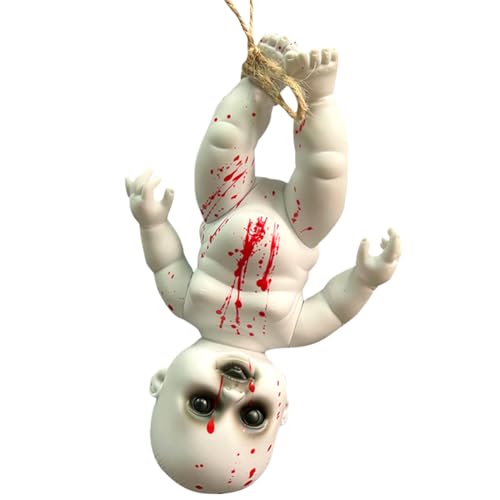 IOSCDH Halloween Scary Ghost Baby Doll,Gruselige Zombie Puppen,Gruselige Halloween Horror,Babypuppe für Spukhaus- Ornamente Halloween- Dekoration Requisiten von IOSCDH