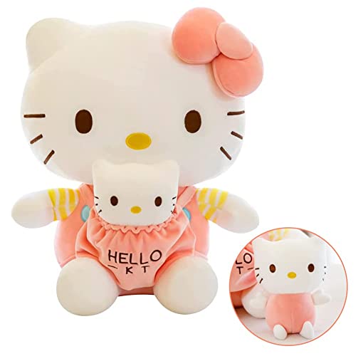 IOSCDH Kitty Kuscheltier,Cartoon Charaktere Plüschtier, 32cm Kitty Cat Plüschpuppe, Kitty Cat Plüsch Figure, Kinderpuppe Kuscheltier Puppe Spielzeug für Jungen und Mädchen Geburtstag Geschenk von IOSCDH