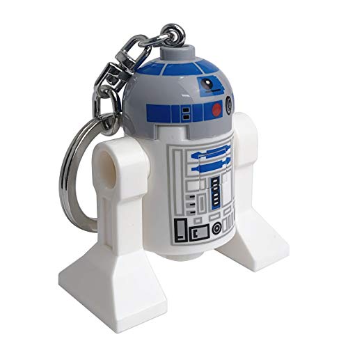 IQ Lego Star Wars - R2D2 Schlüsselanhänger mit LED-Taschenlampe Spielzeuggeschenke für Kinder - 76 mm große Figur - 2 CR2025 Batterien enthalten von IQ