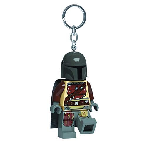 IQ Lego Star Wars - The Mandalorian Schlüsselanhänger mit LED-Taschenlampe Spielzeuggeschenke für Kinder - 76 mm große Figur - 2 CR2025 Batterien enthalten von IQ