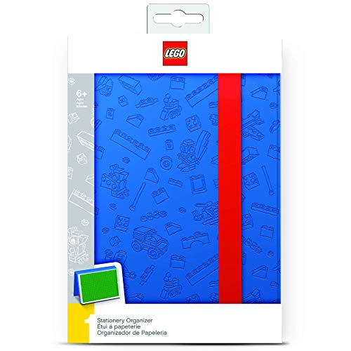 LEGO 51501 Organizer Box blau mit Bauplatte, Box für alle Ihre Bleistifte, Kugelschreiber, Radiergummis und all Ihre vielen LEGO-Sachen, Blau von IQ