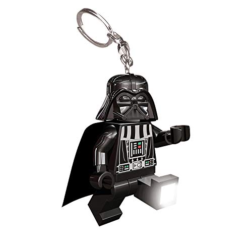 IQ Lego Star Wars - Darth Vader Schlüsselanhänger mit LED-Taschenlampe Spielzeuggeschenke für Kinder - 76 mm große Figur - 2 CR2025 Batterien enthalten von IQ