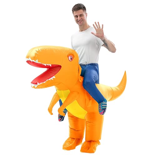 IRETG Dinosaurier Aufblasbares Kostüm Erwachsene Lustige Aufblasbare Dinosaurier Kostüme Halloween Verkleidung für Lehrer Schulparty IRETG Dinosaurier Aufblasbares Kostüm Erwachsene Lustige Aufblasbare Dinosaurier Kostüme Halloween Verkleidung für Lehrer Schulparty von IRETG