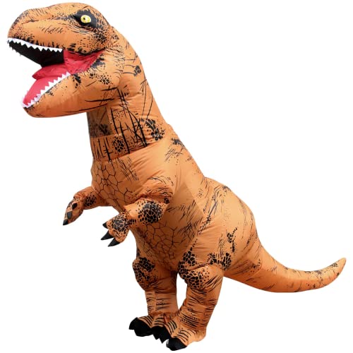 IRETG t rex Kostüme Erwachsene Dinosaurier Aufblasbares Kostüm Trex Dino Kostüme Halloween Verkleidung für Lehrer Schulparty von IRETG