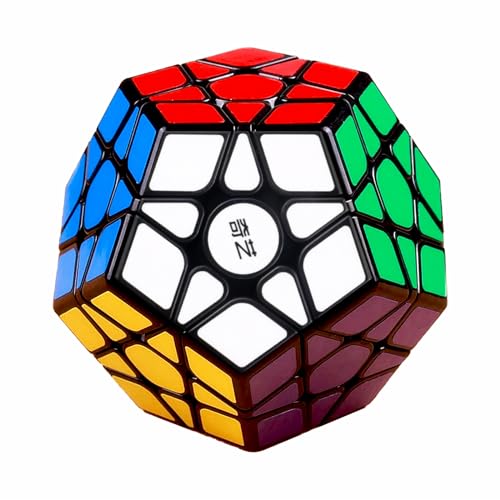 Megaminx Speed Cube, fünfeckiger Dodekaeder Cube Puzzle Spielzeug (Qiheng Black) von IRRDFO