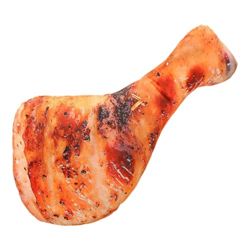 ISAKEN 3D Hühnerbein Kissen Plüschtier, 3D Chicken Leg Plush Toy, Simulation Eines Lebensmittelkissens Kuscheltier Hähnchenschenkel Plüsch Spielzeug für Kinder Mädchen Jungen von ISAKEN