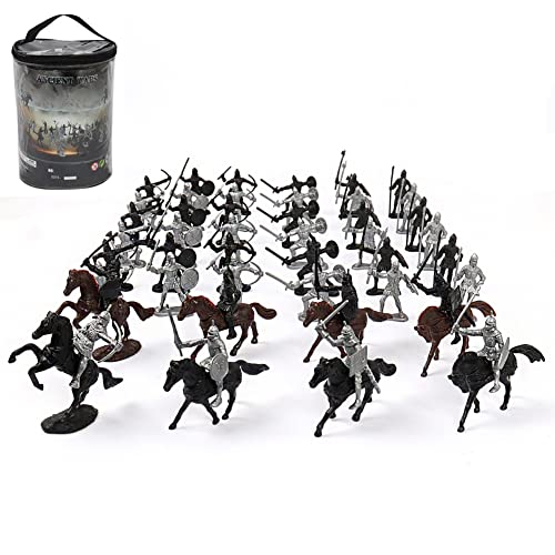 ISAKEN 60 Stück Soldaten Spielzeug Figuren Set, ,Militär Spielzeug Warriors Horses Soldiers Militärfiguren-Set, Miniatur Spielzeug Soldaten Militärspielset ISAKEN 60 Stück Soldaten Spielzeug Figuren Set, ,Militär Spielzeug Warriors Horses Soldiers Militärfiguren-Set, Miniatur Spielzeug Soldaten Militärspielset von ISAKEN