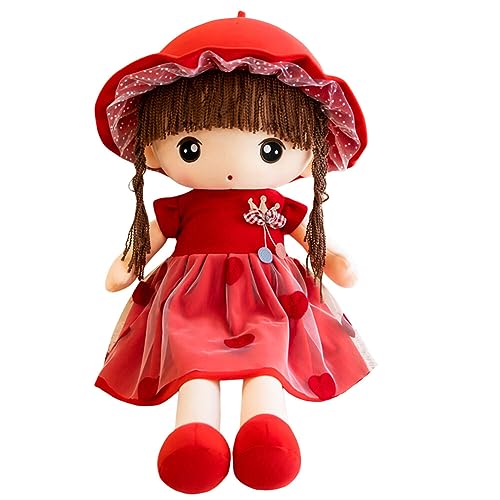 ISAKEN 60CM Stoffpuppe Niedliches Märchen Prinzessin Puppe Plüschtier Prinzessin Puppe Weiche Kuschelpuppe Babypuppe Stoff Spielzeug Rag Dolls Kindergeschenk Wehinachten Geburtstag Geschenk von ISAKEN