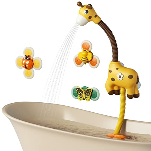 ISAKEN Baby Badespielzeug Duschkopf für Kinder, Cartoon Tier Elektrischer Wasserspielzeug Badewannenspielzeug Wasser Dusche Badespielzeug Wasserspray Spielzeug für Kleinkind 1 2 3 4 Jahre ISAKEN Baby Badespielzeug Duschkopf für Kinder, Cartoon Tier Elektrischer Wasserspielzeug Badewannenspielzeug Wasser Dusche Badespielzeug Wasserspray Spielzeug für Kleinkind 1 2 3 4 Jahre von ISAKEN