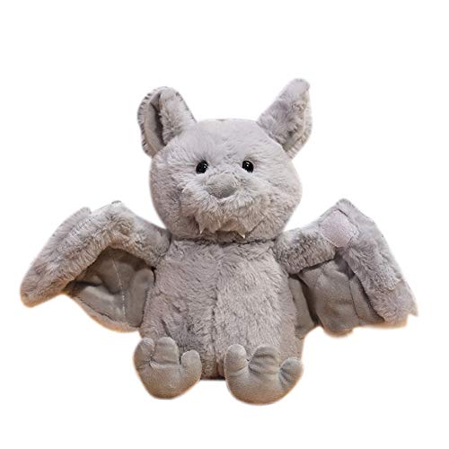 ISAKEN Fledermaus Plüschtier, Kuscheltier Plüschpuppen Fledermaus Stofftiere Gefüllte Tiere Dolls Kinderspielzeug Weiche Kissen Plüsch Spielzeug Geschenk für Geburtstag,Weihnachten,Halloween/ 24CM von ISAKEN