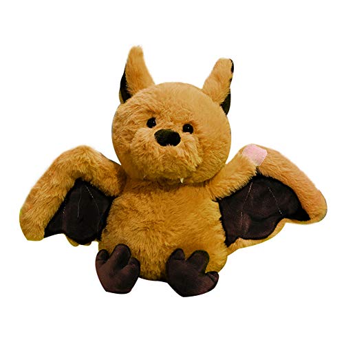 ISAKEN Fledermaus Plüschtier, Kuscheltier Plüschpuppen Fledermaus Stofftiere Gefüllte Tiere Dolls Kinderspielzeug Weiche Kissen Plüsch Spielzeug Geschenk für Geburtstag,Weihnachten,Halloween/ 24CM von ISAKEN