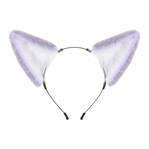 ISAKEN Fuchsohren Haarreif, Simuliertes Fuchsohren Stirnband Tierohren Anime Verkleidung Requisiten, Fuchsohren Stirnband für Halloween Thanksgiving Party Cosplay von ISAKEN