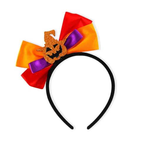 ISAKEN Halloween Haarband, Party Haarbänder Farbiger Haarreif Haarbänder mit Schleife Cosplay Kopfbedeckung Schädel Haarreif für Karneval Party Cosplay Kostüm Zubehör von ISAKEN