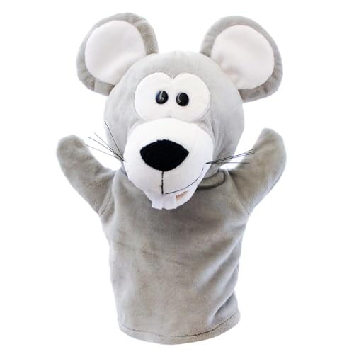 ISAKEN Handpuppen für Kinder Jungen Mädchen, Niedliche Weiche Plüsch Wildlife Farmpuppe Plüschtier Tierpuppen mit beweglichem Mund Handspielpuppe Tierhandpuppen Rollenspiel Geburtstagsgeschenke von ISAKEN