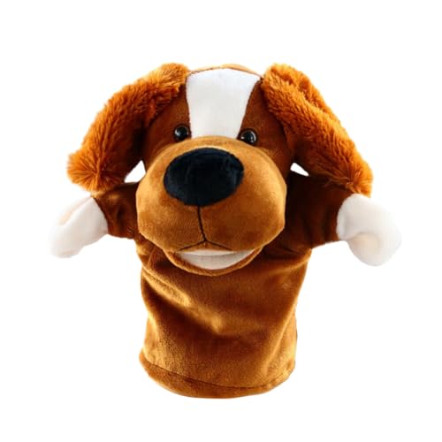 ISAKEN Handpuppen für Kinder Jungen Mädchen, Niedliche Weiche Plüsch Wildlife Farmpuppe Plüschtier Tierpuppen mit beweglichem Mund Handspielpuppe Tierhandpuppen Rollenspiel Geburtstagsgeschenke von ISAKEN