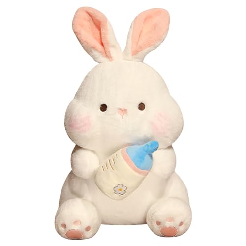 ISAKEN Kaninchen Kuscheltier Bunny Plüschtier,635CM Niedliche Hase Ausgestopftes Tier Plüschkissen für Baby Kinder Stofftier Schmusetier zum Kuscheln & Spielen, Schmusetier für Kuscheltierliebhaber von ISAKEN