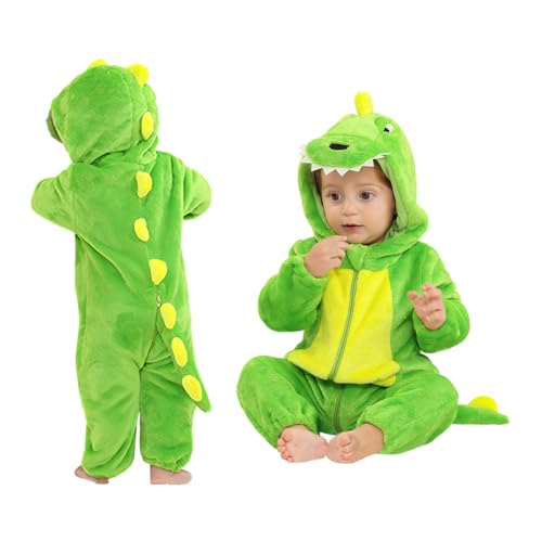 ISAKEN Kinder Tier Jumpsuit, Flanell Wärmender Winter Jumpsuit Unisex Tier Overall Kostüm Vielseitiges Baby Strampler Jumpsuit Outfit für Karneval Halloween Cosplay Kostüm Outfit von ISAKEN