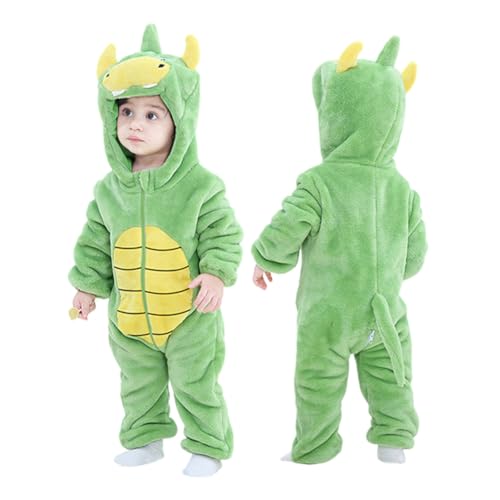 ISAKEN Kinder Tier Jumpsuit, Mädchen Jungen Kapuze Jumpsuit Unisex Unisex Baby Strampler Jumpsuit Kostüm für Kinder für Karneval Halloween Cosplay Kostüm Outfit von ISAKEN